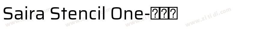 Saira Stencil One字体转换